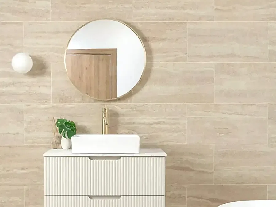 Taş Efektli Fayanslar Döşeme 